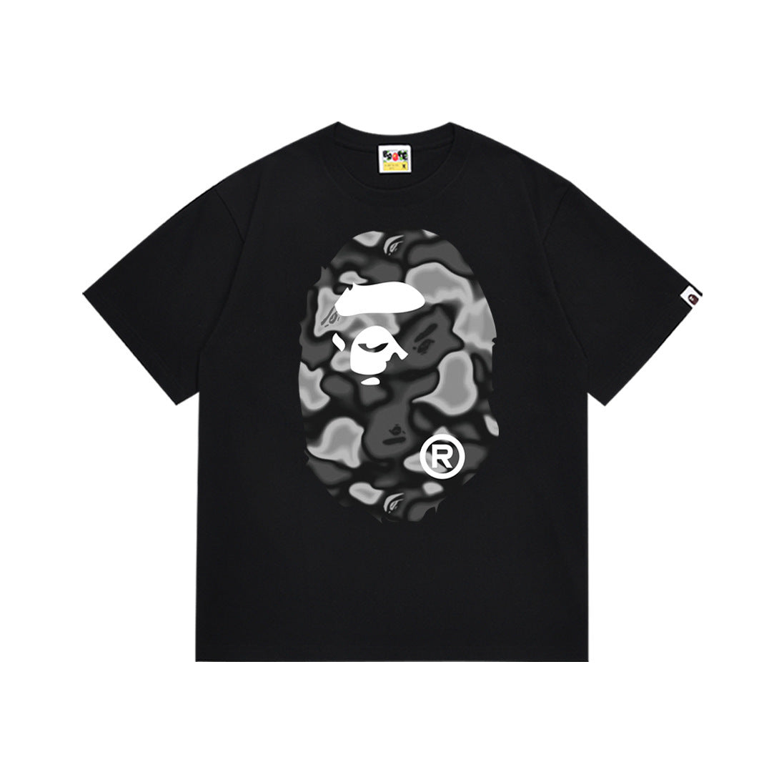 Bape black monochrome T-shirt